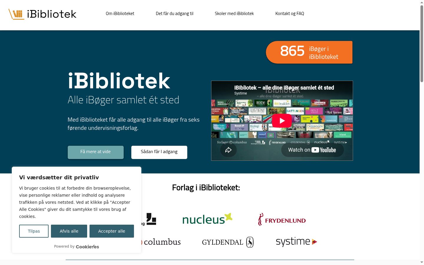 Sutikimo reklamjuostės, rodytos prieš bet kokią sąveiką, ekrano kopija