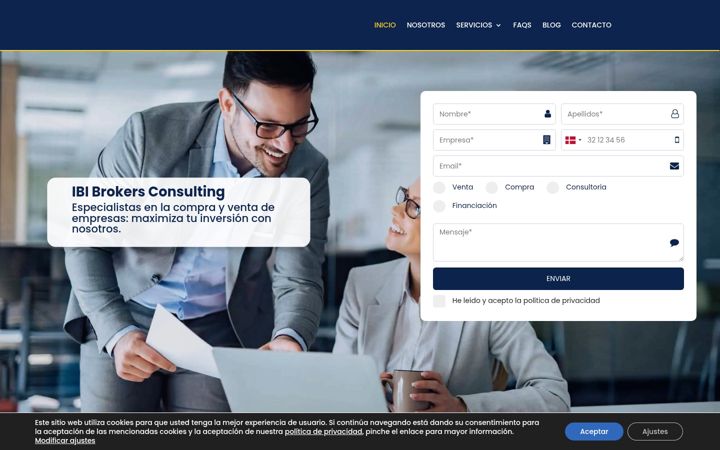 Capture d'écran de ibibrokers.com