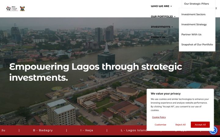 Screenshot of ibileholdings.com