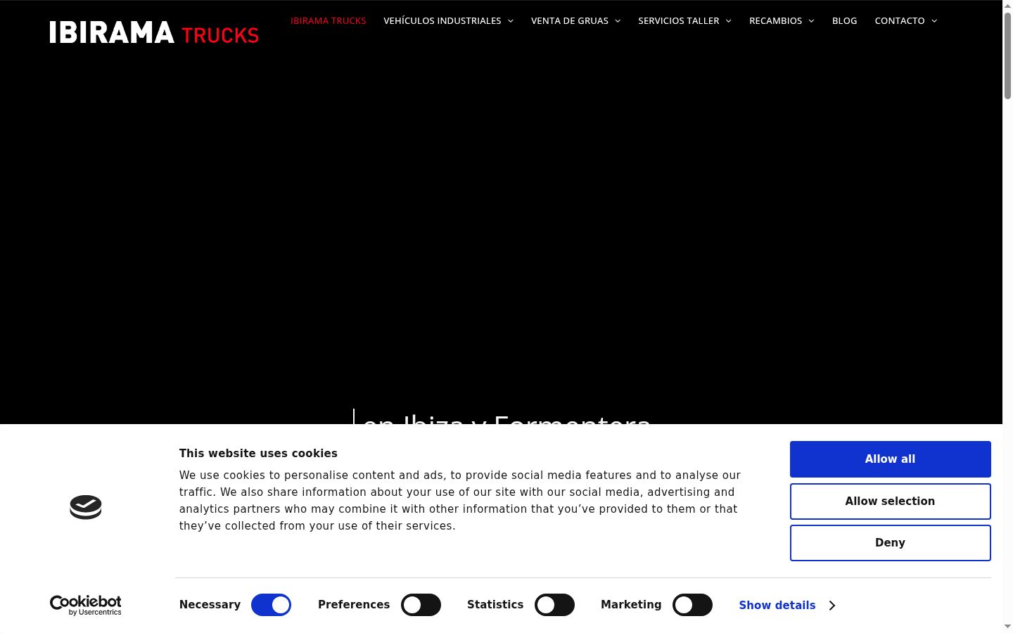 Screenshot tal-banner tal-kunsens muri qabel kwalunkwe interazzjoni