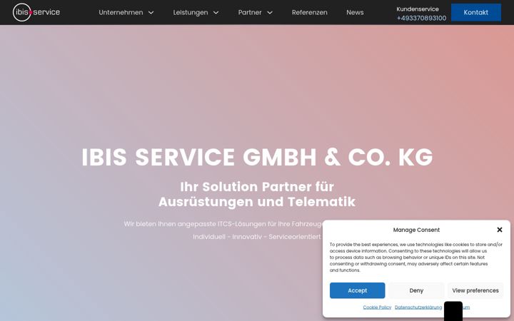 Screenshot of ibis-service.de