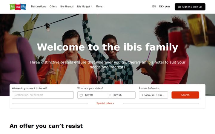 Ekrānuzņēmums no ibis.com