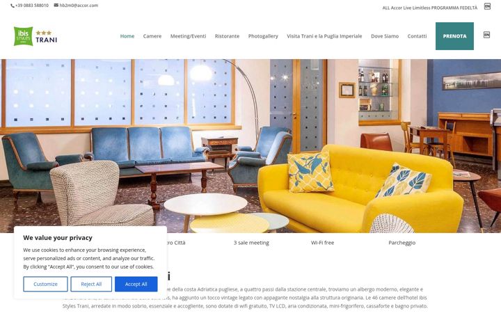 Screenshot of ibisstylestrani.it