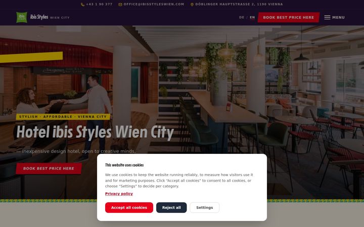 Screenshot of ibisstyleswien.com