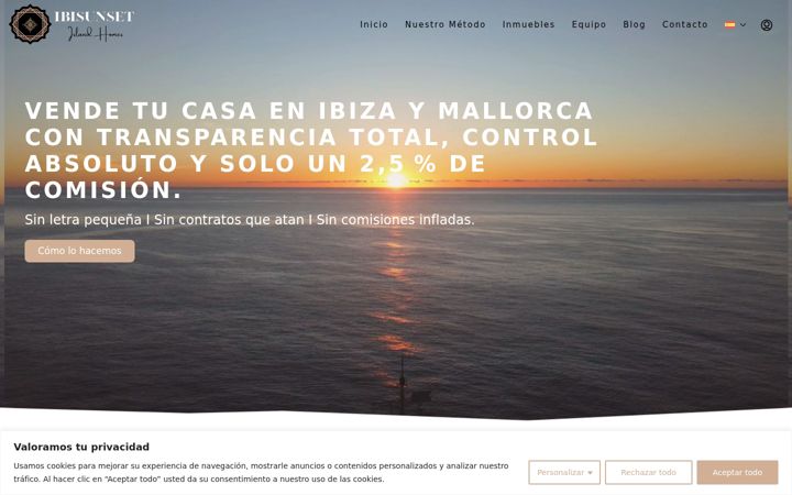 Capture d'écran de ibisunset.com