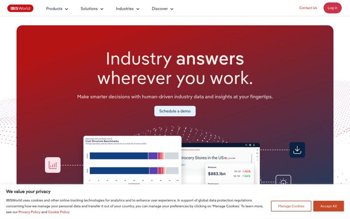 Screenshot di ibisworld.com