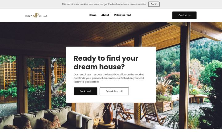 Screenshot of ibiza-accommodation.com