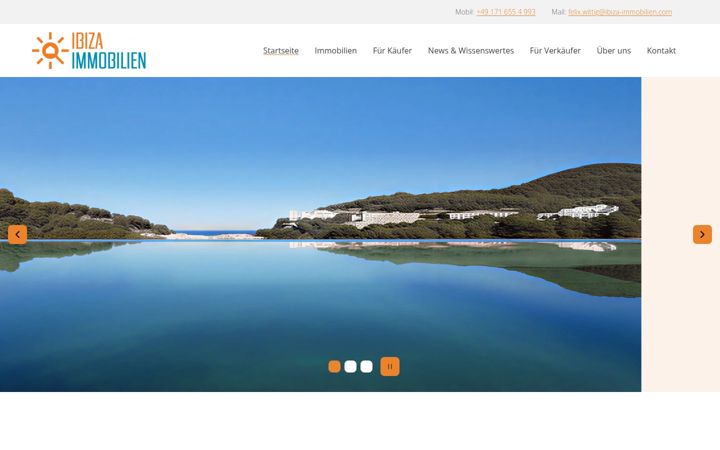 Skjermbilde av ibiza-immobilien.com