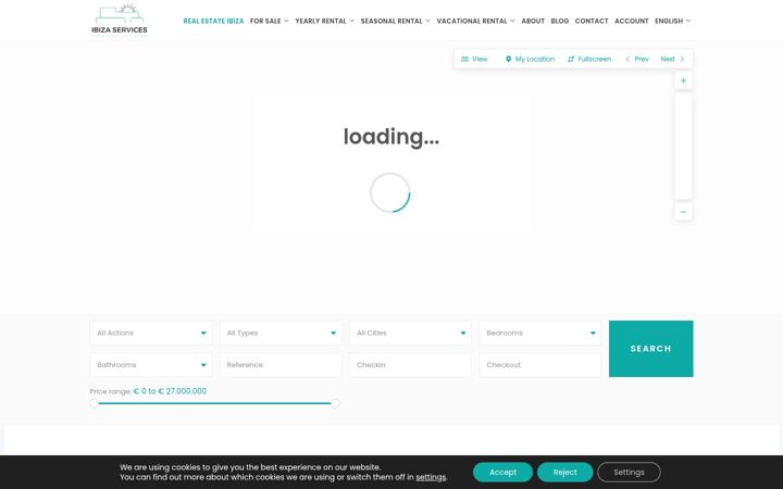 Screenshot of ibiza-services.com