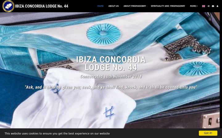 Screenshot of ibizaconcordialodge44.com