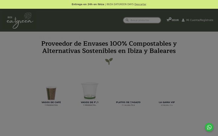 Screenshot stránky ibizaeatgreen.com