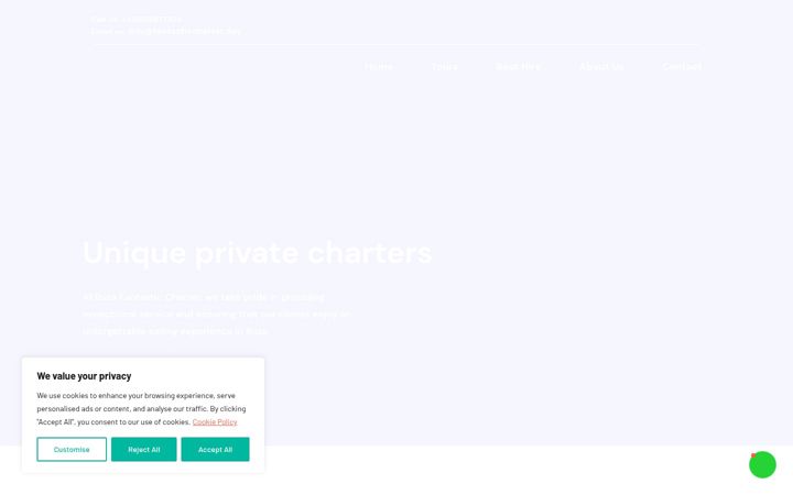 Screenshot stránky ibizafantasticcharter.com