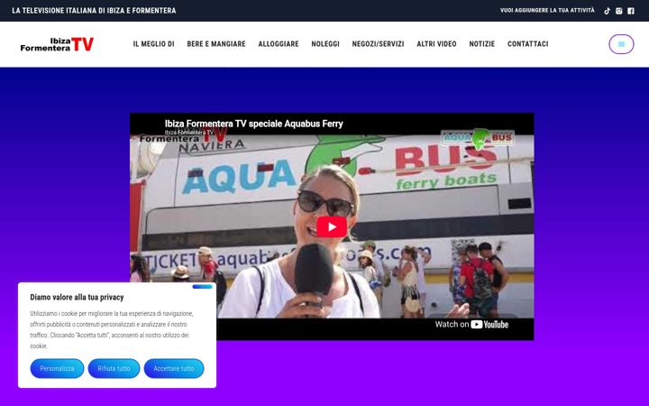 Screenshot of ibizaformenteratv.com
