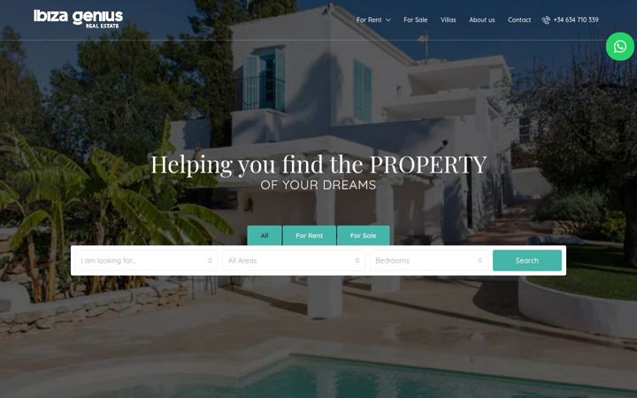 Screenshot of ibizagenius.com