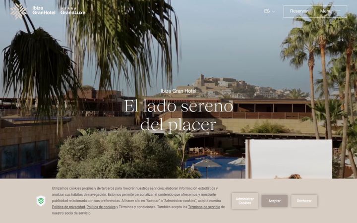Screenshot stránky ibizagranhotel.com