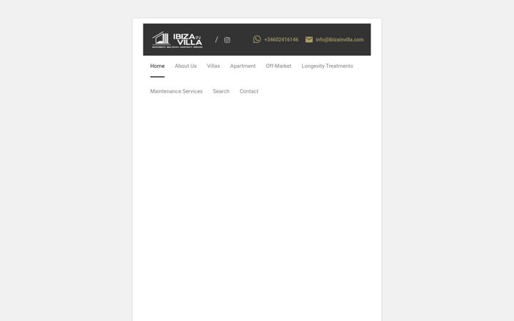 Screenshot of ibizainvilla.com