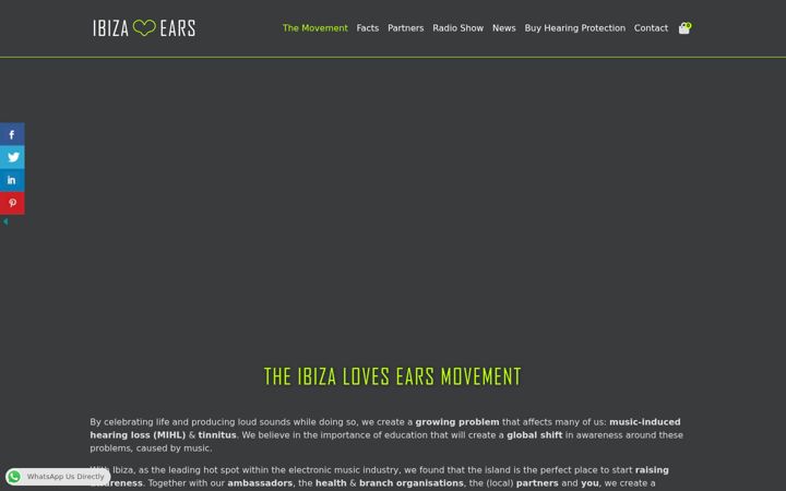 Screenshot of ibizalovesears.com