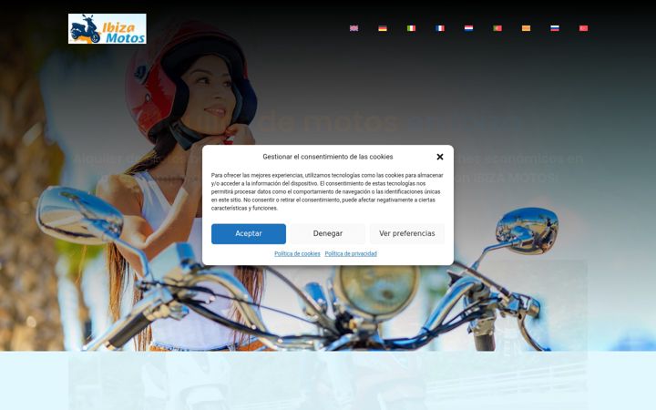 Snímek obrazovky ibizamotos.com
