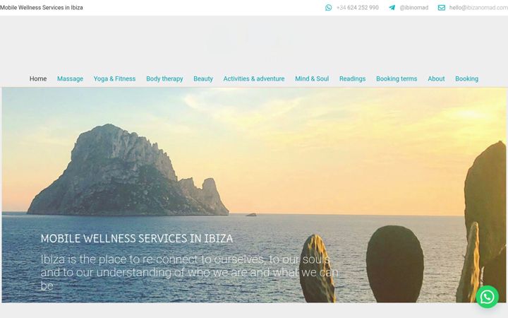 Screenshot of ibizanomad.com