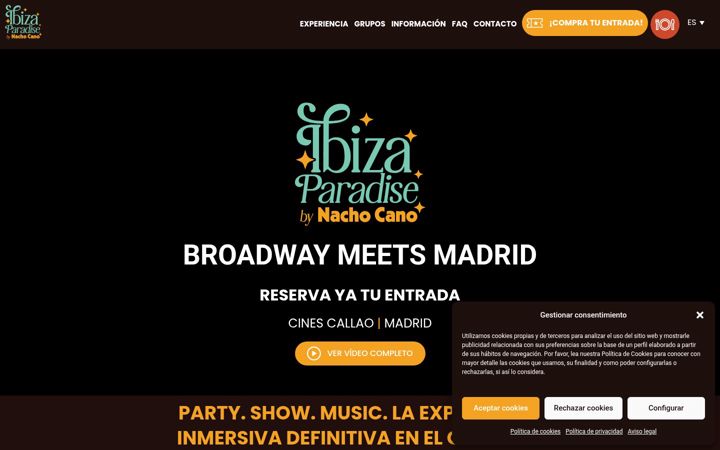 Ekrānuzņēmums no ibizaparadisebynachocano.com