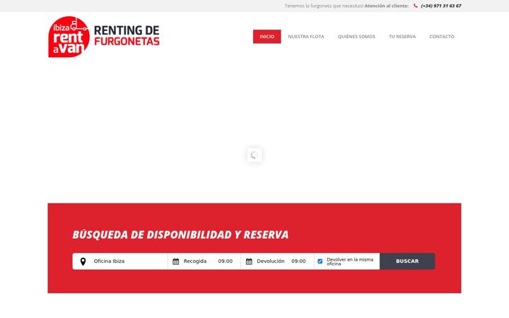 Ekrānuzņēmums no ibizarentavan.com