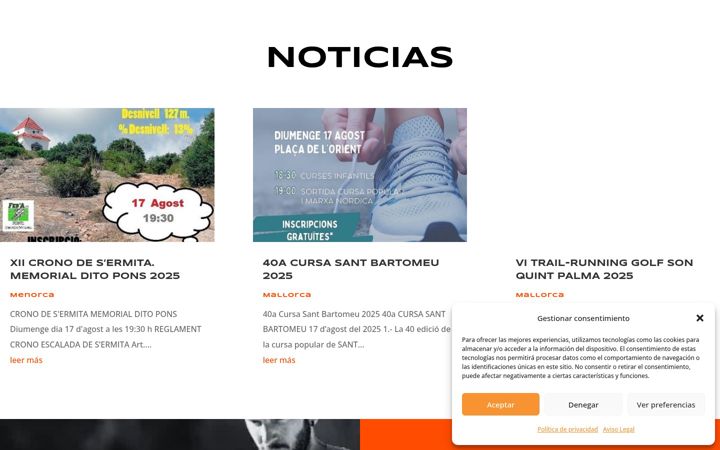 Képernyőkép: ibizatrail.com
