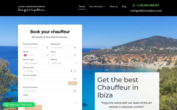 Képernyőkép: ibizavipbus.com
