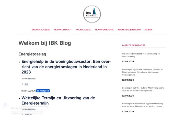 Screenshot of ibk-estate.be