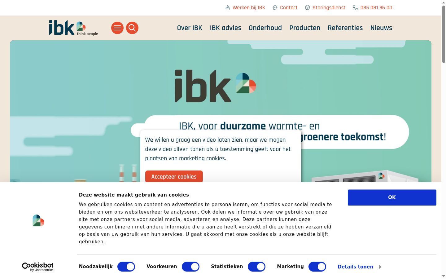 Screenshot tal-banner tal-kunsens muri qabel kwalunkwe interazzjoni
