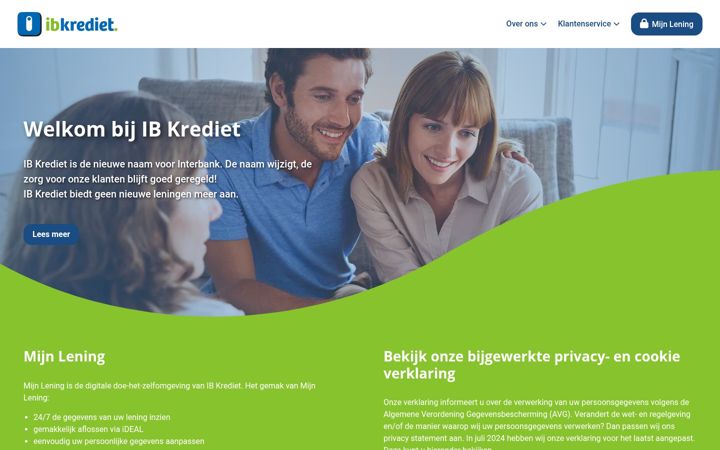 Screenshot of ibkrediet.nl