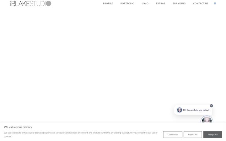 Screenshot of iblakestudio.com