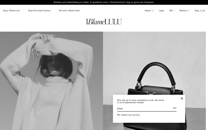 Screenshot of iblamelulu.com