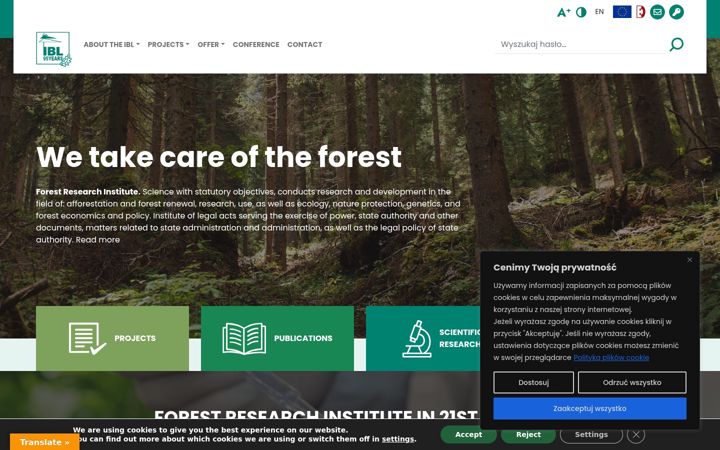 Screenshot of ibles.pl