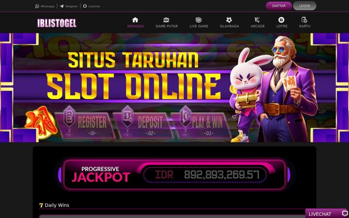 Screenshot of iblistogel.com