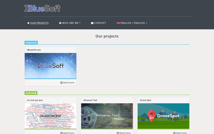 Screenshot of ibluesoft.com