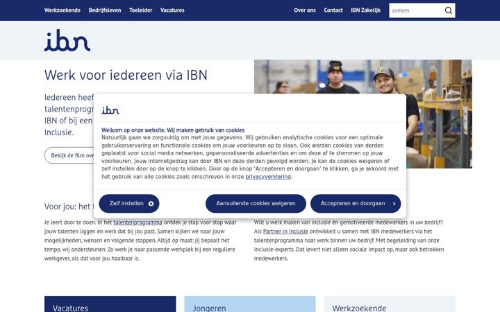 Screenshot of ibn.nl
