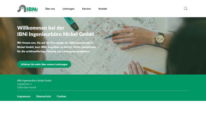 Screenshot of ibni.de