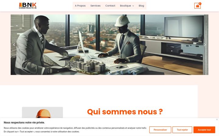 Screenshot of ibnkconstruction.com