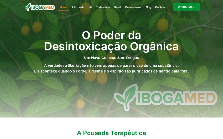 Screenshot of ibogamedreset.com.br