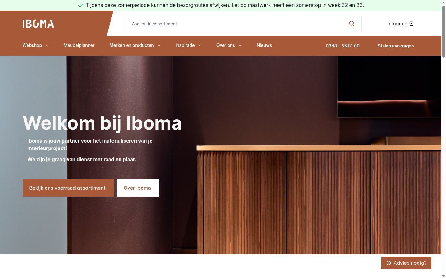 Screenshot van de toestemmingsbanner zoals getoond vóór enige interactie