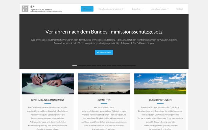 Screenshot of ibpassow.de