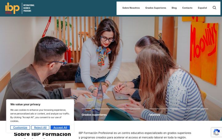 Екранна снимка на ibpbarcelonafp.com