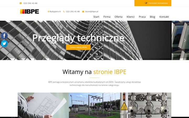 Screenshot of ibpe.pl