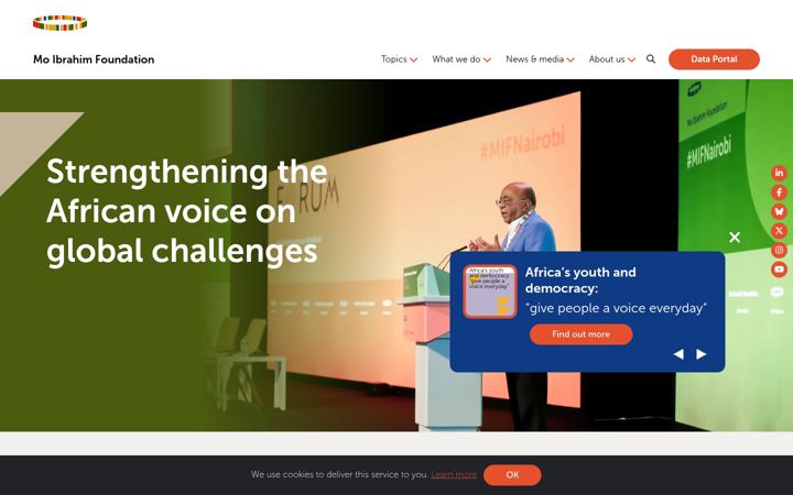 Screenshot of ibrahim.foundation