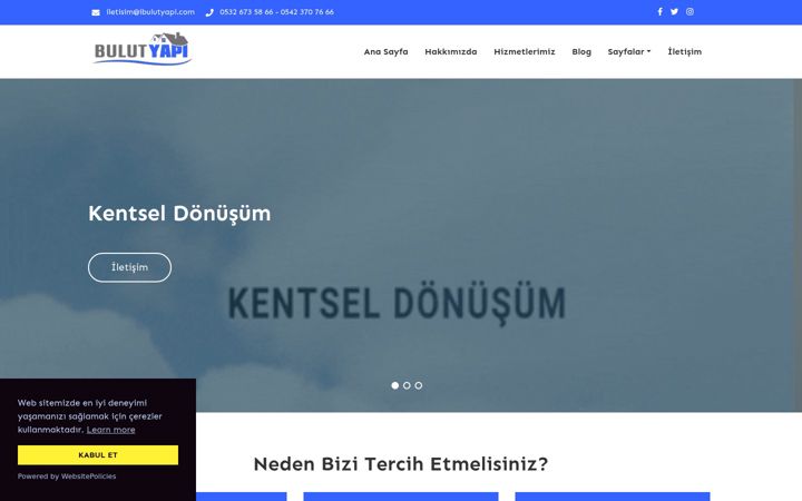 Screenshot of ibrahimbulutyapi.com