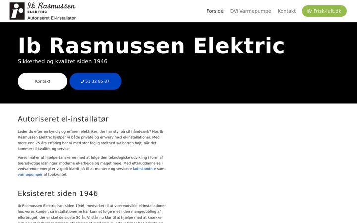 Screenshot of ibrasmussen.dk