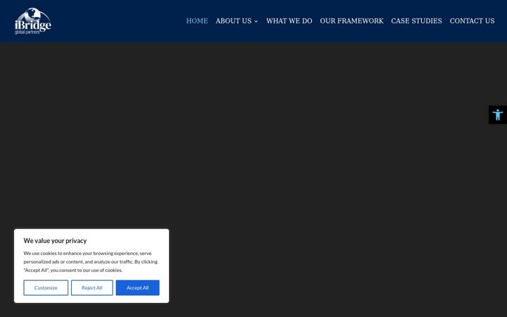 Screenshot of ibridgeglobalpartners.com