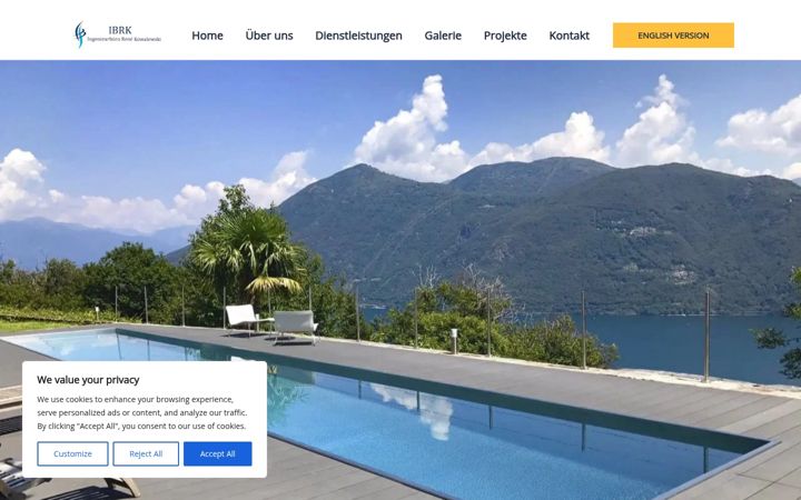 Screenshot of ibrkpools.de