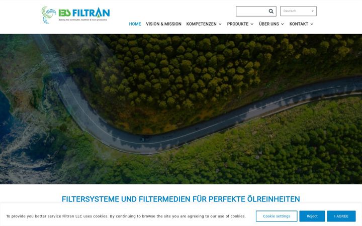 Screenshot of ibs-filtran.com