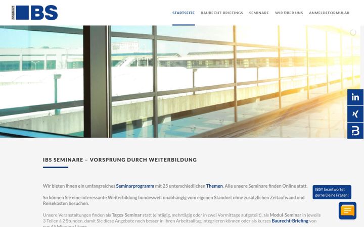 Screenshot of ibs-seminare.de